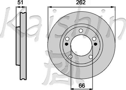 Kaishin CBR129 - Brake Disc autospares.lv