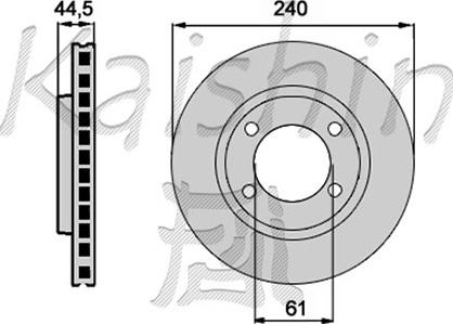 Kaishin CBR177 - Brake Disc autospares.lv