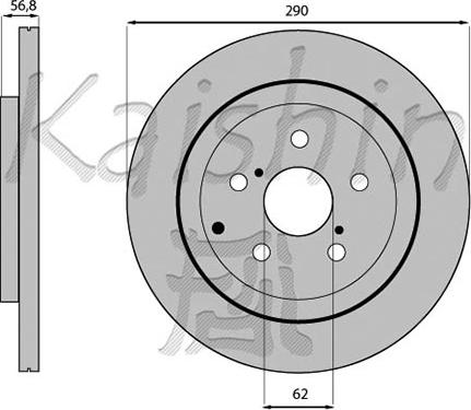 Kaishin CBR394 - Brake Disc autospares.lv