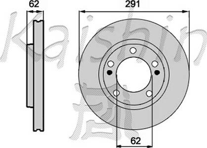 Kaishin CBR341 - Brake Disc autospares.lv