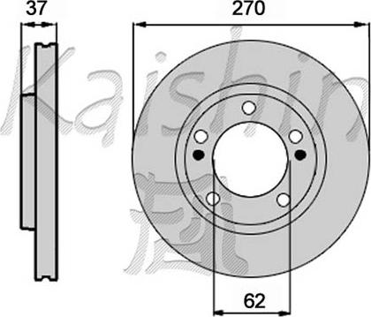 Kaishin CBR350 - Brake Disc autospares.lv