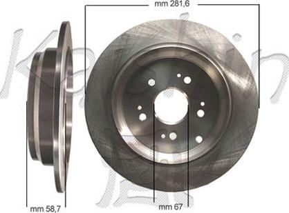 Kaishin CBR363 - Brake Disc autospares.lv