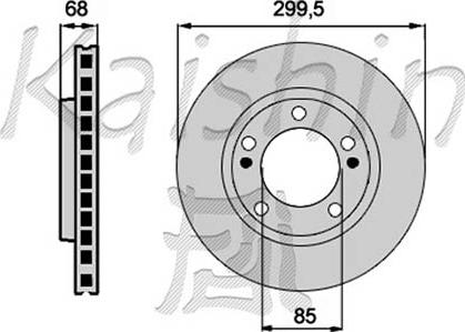 Kaishin CBR381 - Brake Disc autospares.lv