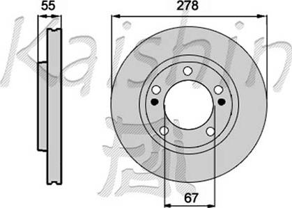 Kaishin CBR330 - Brake Disc autospares.lv