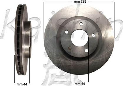 Kaishin CBR337 - Brake Disc autospares.lv