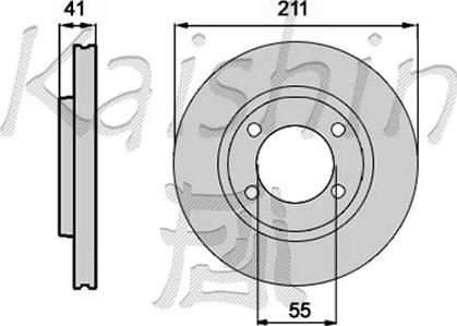 Kaishin CBR323 - Brake Disc autospares.lv