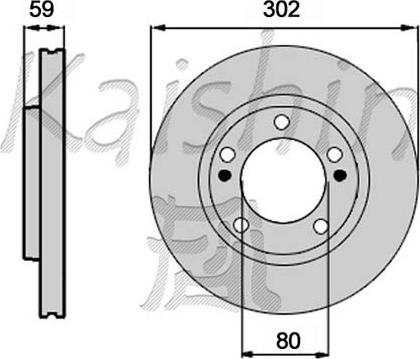 Kaishin CBR375 - Brake Disc autospares.lv