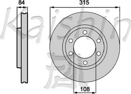 Kaishin CBR248 - Brake Disc autospares.lv