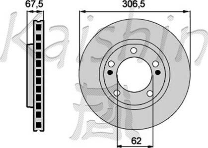 Kaishin CBR250 - Brake Disc autospares.lv