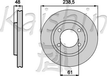 Kaishin CBR260 - Brake Disc autospares.lv