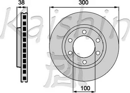 Kaishin CBR215 - Brake Disc autospares.lv