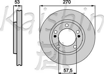 Kaishin CBR238 - Brake Disc autospares.lv