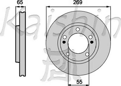 Kaishin CBR276 - Brake Disc autospares.lv