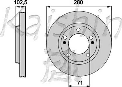 Kaishin CBR271 - Brake Disc autospares.lv