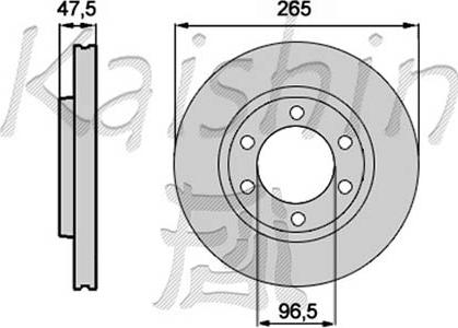 Kaishin CBR273 - Brake Disc autospares.lv