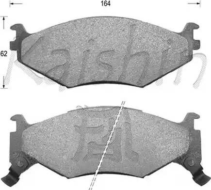 Kaishin D9999 - Brake Pad Set, disc brake autospares.lv