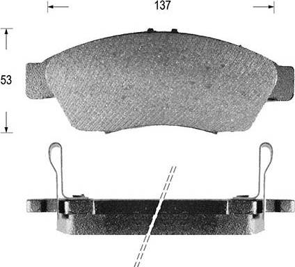 Kaishin D9042 - Brake Pad Set, disc brake autospares.lv