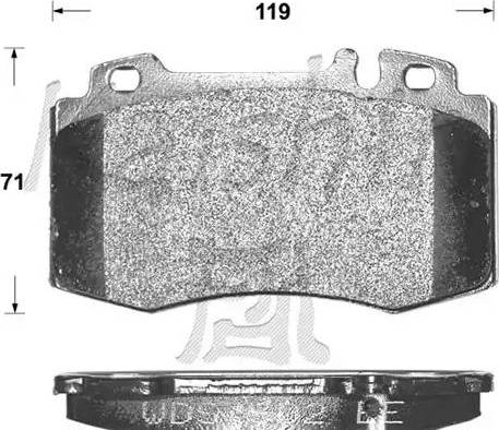 Kaishin D10079 - Brake Pad Set, disc brake autospares.lv