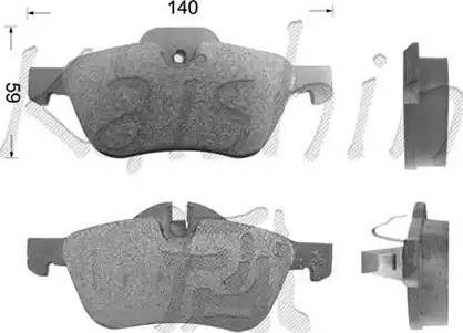 Kaishin D10149 - Brake Pad Set, disc brake autospares.lv