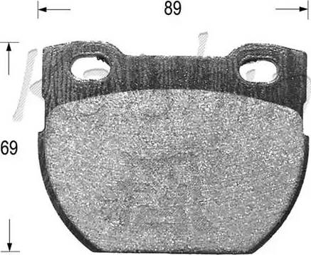 Kaishin D10104 - Brake Pad Set, disc brake autospares.lv