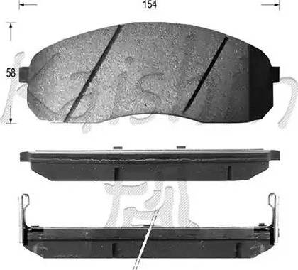 Kaishin D10115 - Brake Pad Set, disc brake autospares.lv