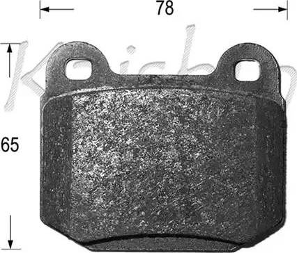 Kaishin D10125 - Brake Pad Set, disc brake autospares.lv