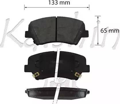 Kaishin D10211 - Brake Pad Set, disc brake autospares.lv