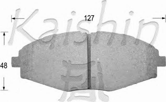 Kaishin D11144OE - Brake Pad Set, disc brake autospares.lv