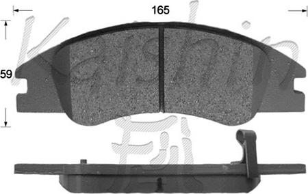 Kaishin D11157 - Brake Pad Set, disc brake autospares.lv