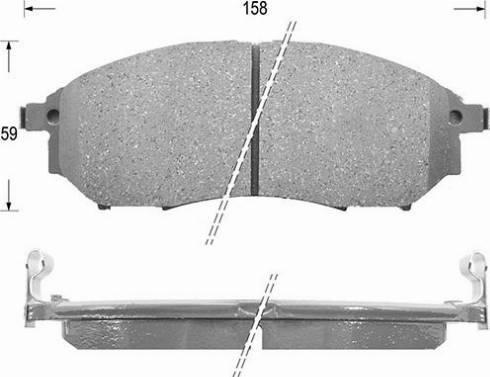 Kaishin D1231 - Brake Pad Set, disc brake autospares.lv