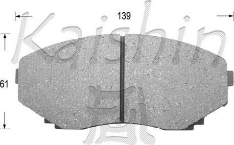 Kaishin D3099 - Brake Pad Set, disc brake autospares.lv