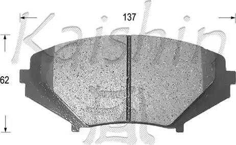 Kaishin D3130 - Brake Pad Set, disc brake autospares.lv