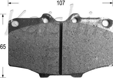 Kaishin D2020 - Brake Pad Set, disc brake autospares.lv