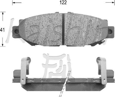 Kaishin D2112M - Brake Pad Set, disc brake autospares.lv