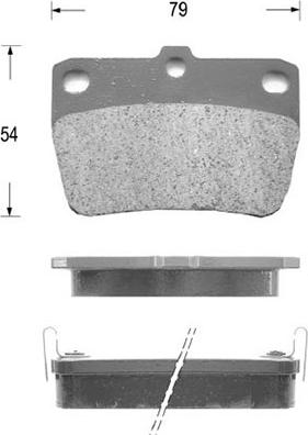 Kaishin D2188 - Brake Pad Set, disc brake autospares.lv