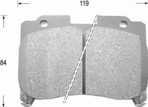 Kaishin D2136 - Brake Pad Set, disc brake autospares.lv