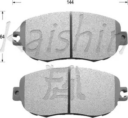 Kaishin D2129 - Brake Pad Set, disc brake autospares.lv