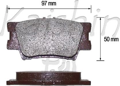 Kaishin D2269 - Brake Pad Set, disc brake autospares.lv