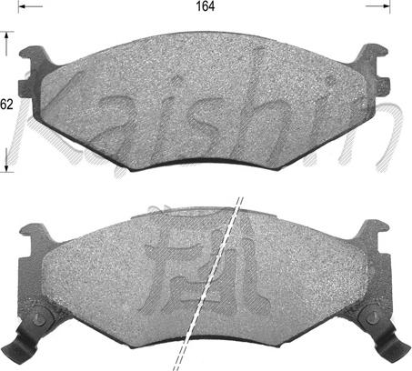 Kaishin FK9999 - Brake Pad Set, disc brake autospares.lv