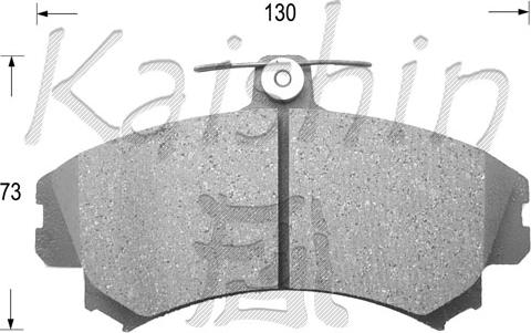 Kaishin FK6090 - Brake Pad Set, disc brake autospares.lv