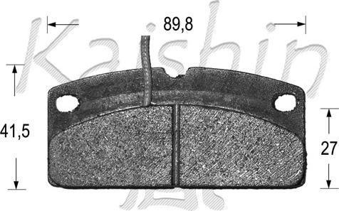 Kaishin FK10095 - Brake Pad Set, disc brake autospares.lv