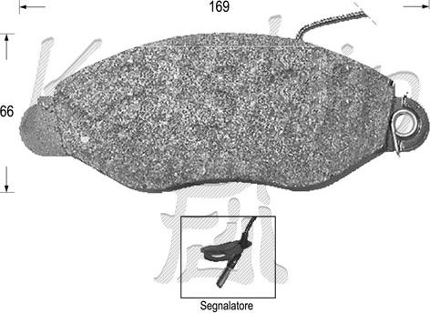 Kaishin FK10057 - Brake Pad Set, disc brake autospares.lv