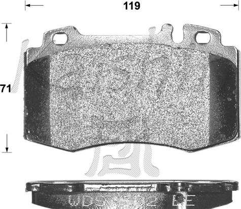 Kaishin FK10079 - Brake Pad Set, disc brake autospares.lv