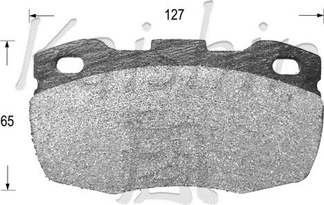 Kaishin FK10100 - Brake Pad Set, disc brake autospares.lv