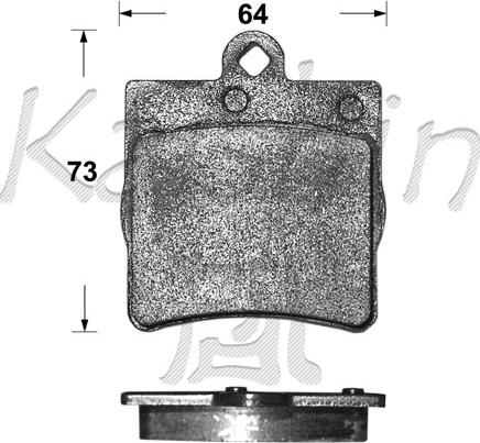 Kaishin FK10111 - Brake Pad Set, disc brake autospares.lv