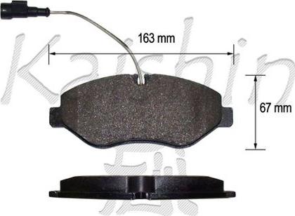 Kaishin FK10175 - Brake Pad Set, disc brake autospares.lv