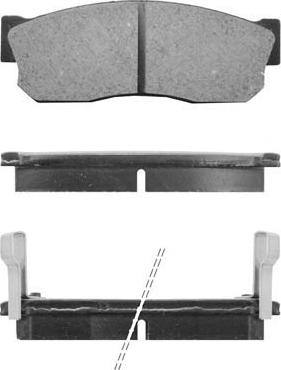 Kaishin FK1035 - Brake Pad Set, disc brake autospares.lv