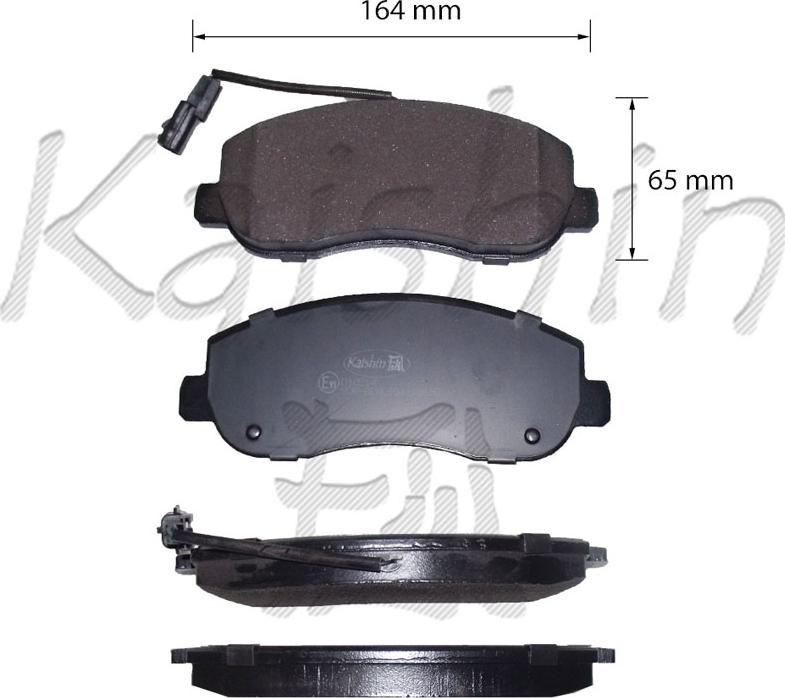 Kaishin FK10214 - Brake Pad Set, disc brake autospares.lv