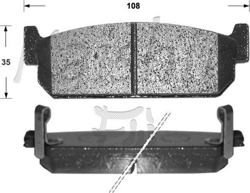 Kaishin FK1167 - Brake Pad Set, disc brake autospares.lv