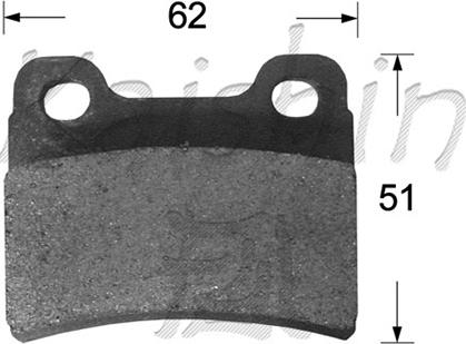 Kaishin FK11181 - Brake Pad Set, disc brake autospares.lv